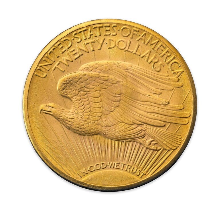 Рис. 9. Монета «Двойной орёл» 1933 г. выпуска. Источник фото: sothebys.com