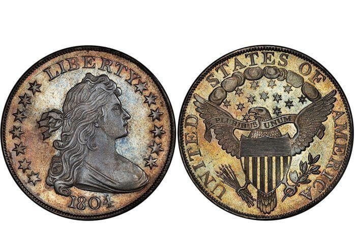 Рис. 5. Серебряный доллар «Король американских монет» 1804 г. Источник: barrons.com