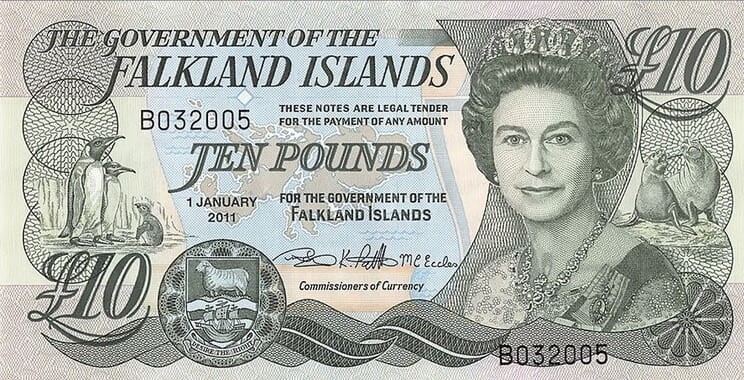 Рис. 7. Фунт Фолклендских островов. Источник фото: banknoteworld.com
