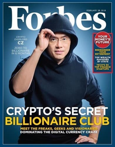 Рис. 2. Чанпэн Чжао на обложке Forbes. Источник фото: https://lenta.ru